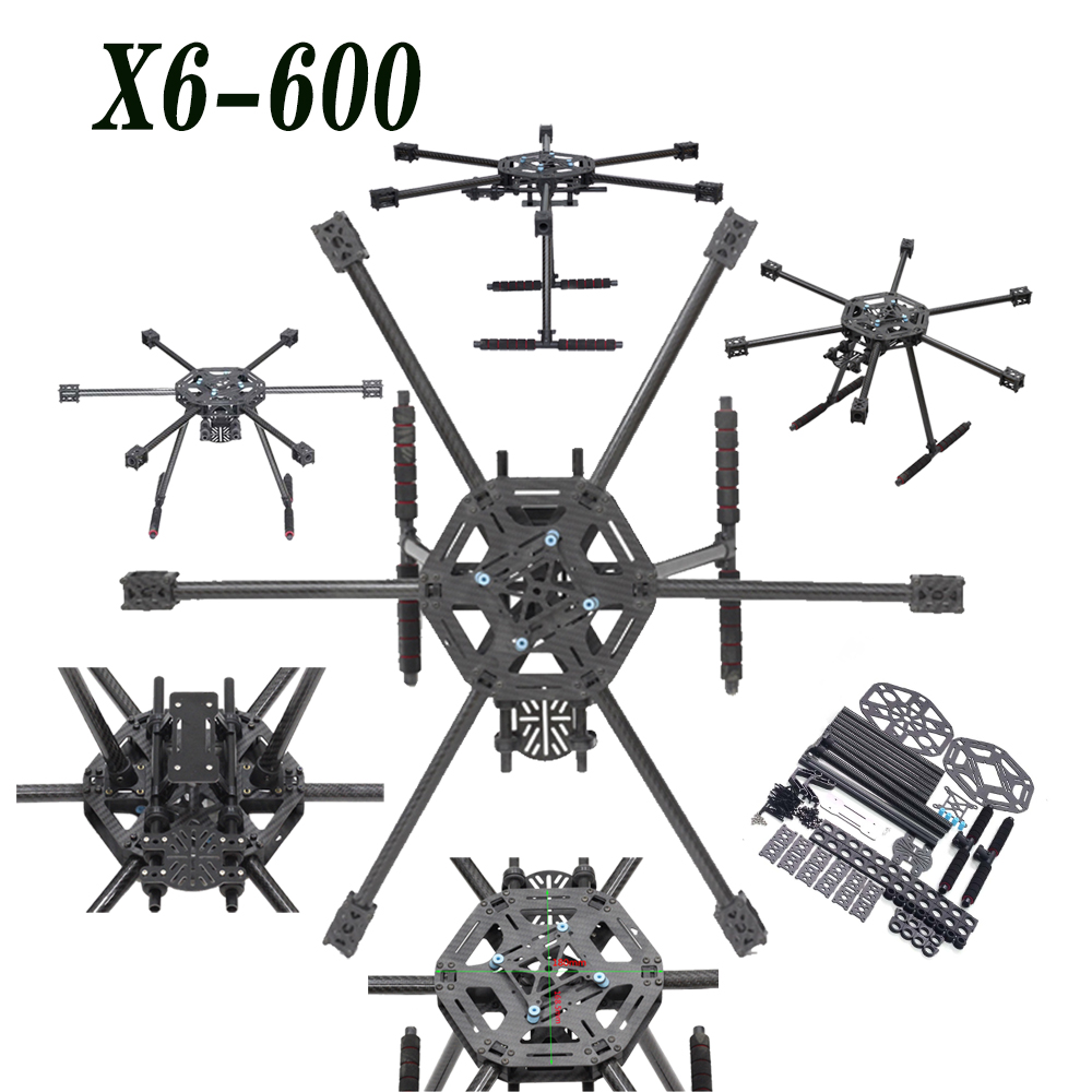 Heavy Lift Drone Frame - X6-X600 600mm FPV Hexacopter Frame with