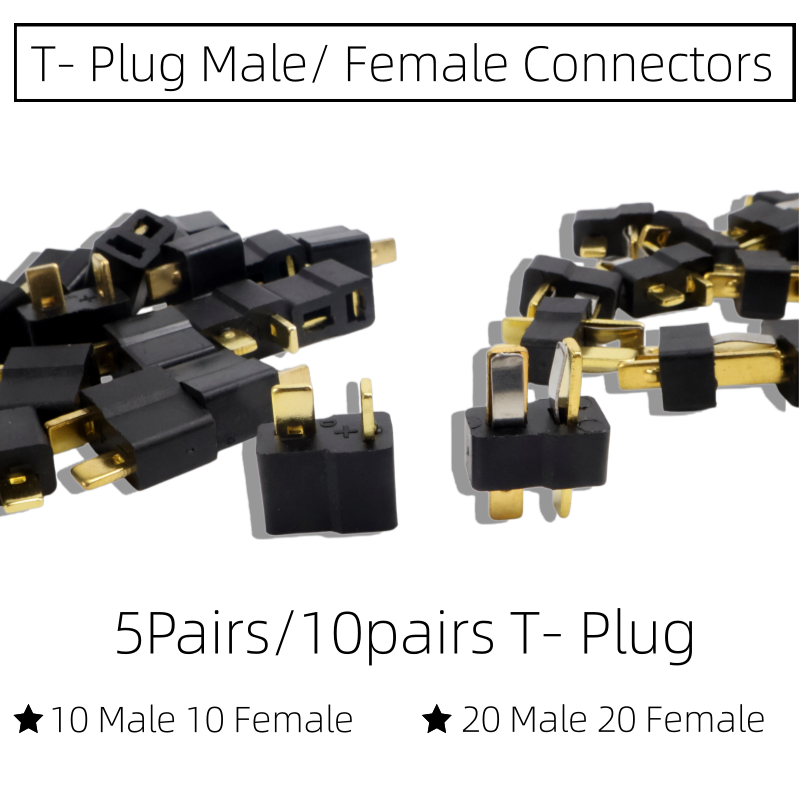 T Plug Male Female Connectors  - Drone Rc Not Connected review and price