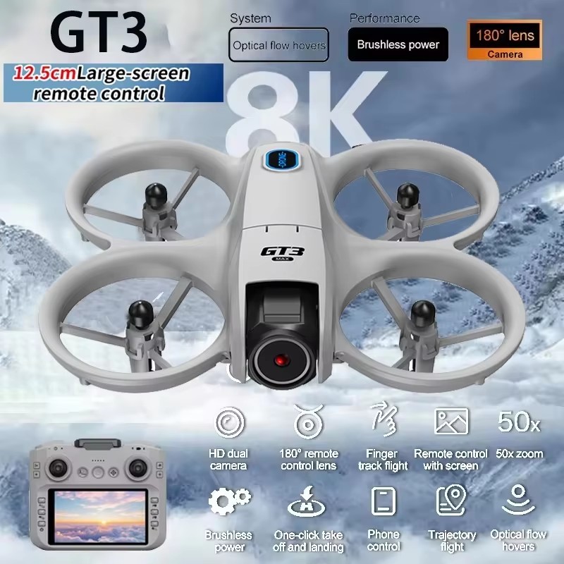 Original NEW GT3 Drone 8K GPS  - Drone Gt3 Rc review and price