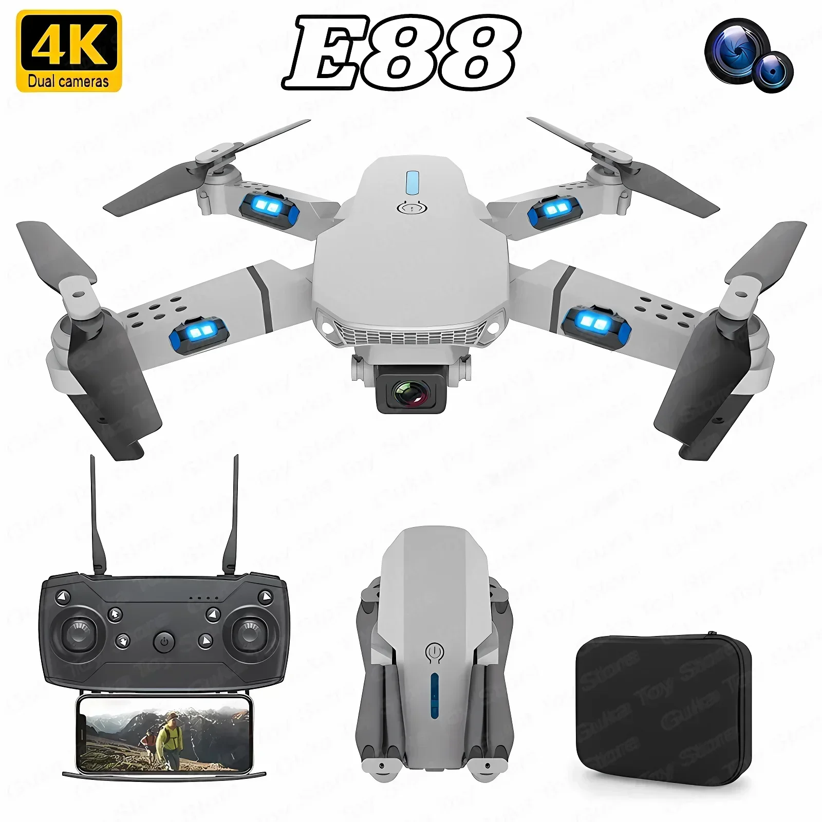 New E88 Pro Wifi Fpv Drone Wit - Drone Rc Not Connected review and price