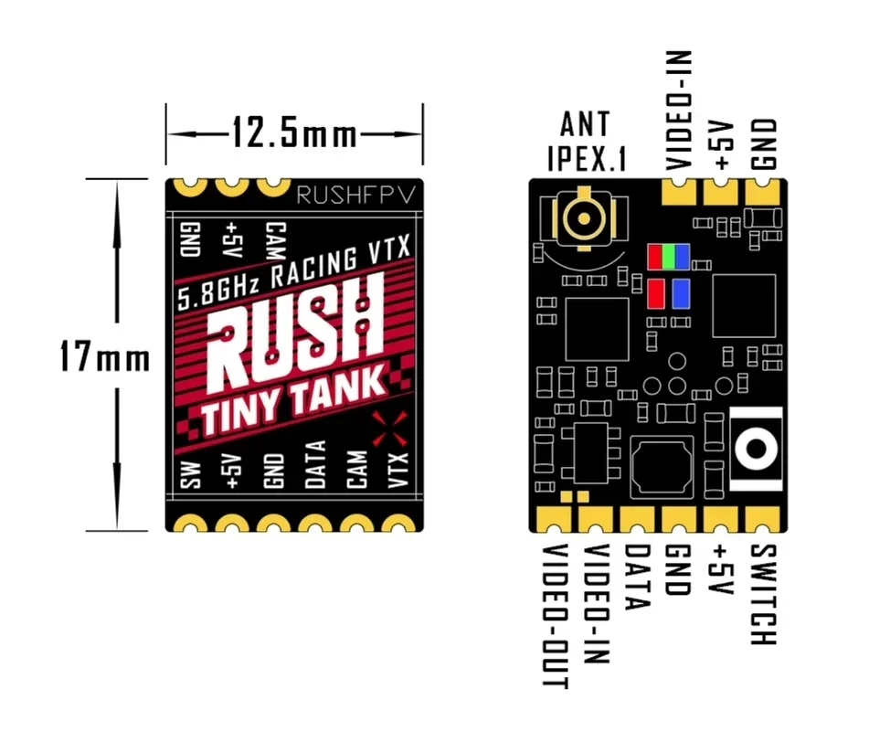 RUSHFPV Tiny Tank VTX 5.8GHz 3 - Analog Fpv Transmitter review and price