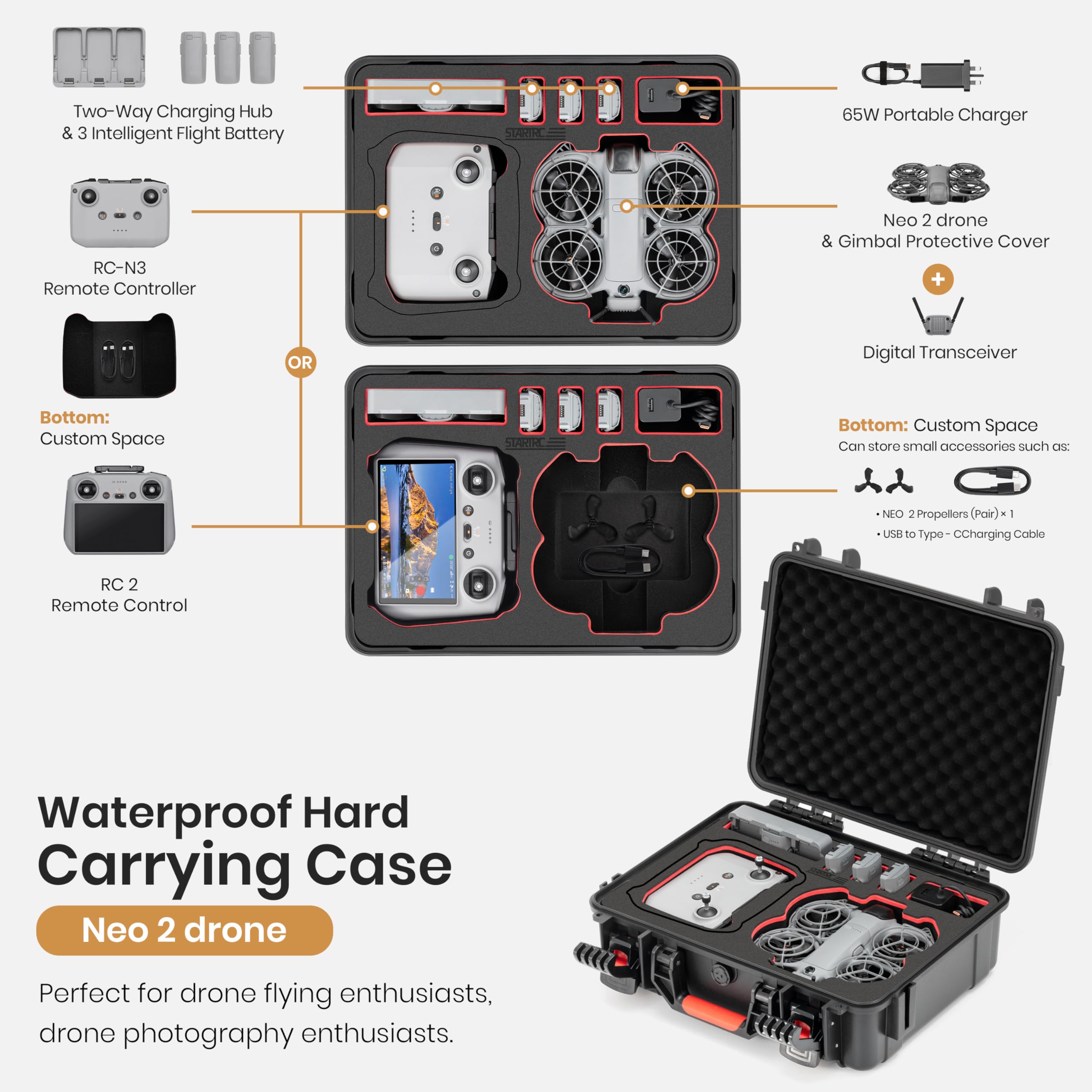 STARTRC Waterproof Hard Carryi - Drone Neo Rc review and price