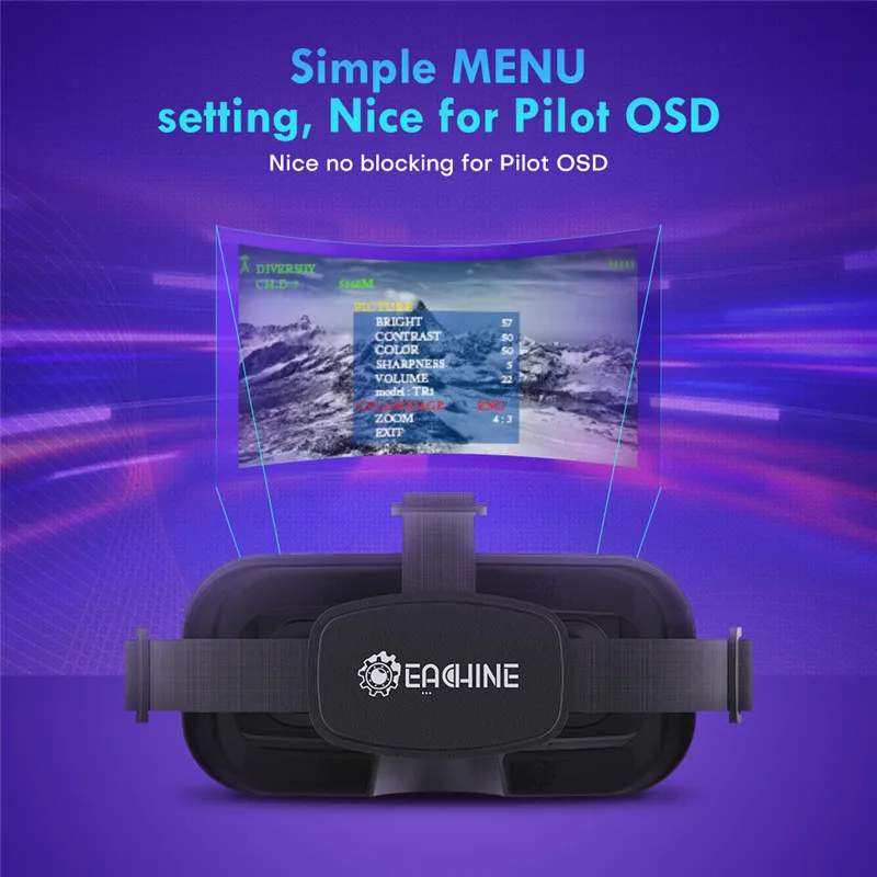 SmCpEachine EV800DM Varifocal  - Fpv Goggles Headset review and price