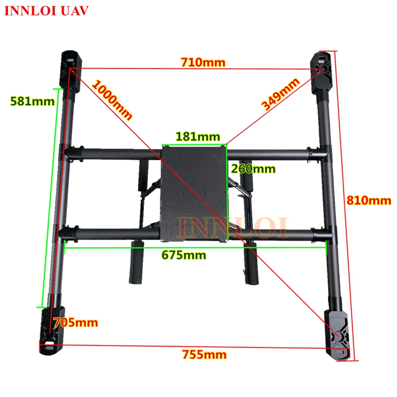 XAERO DIY 1000mm Carbon Fiber  - Heavy Lift Drone Frame review and price