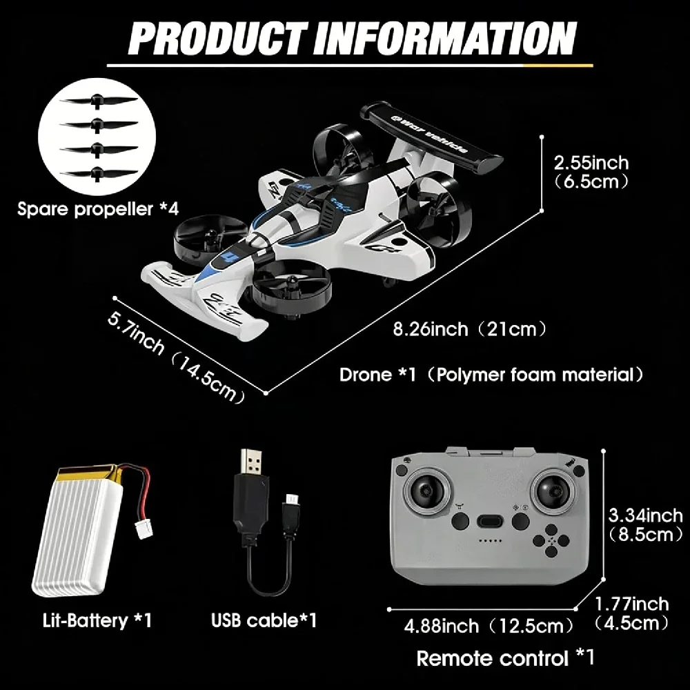 2 in 1 RC Flying Drone Car Dua - Rc Drone And Flying Car review and price